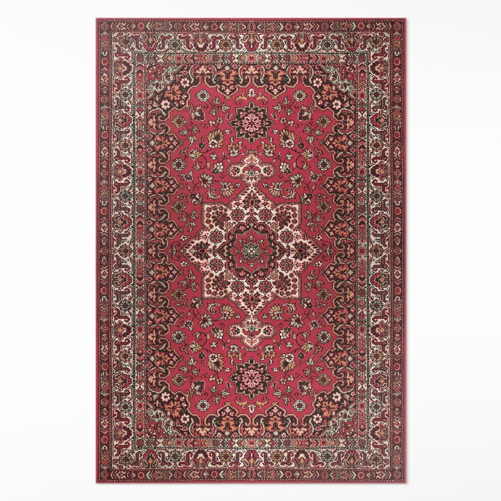 Dywan winylowy Stary kwiatowy czerwony wzór perski