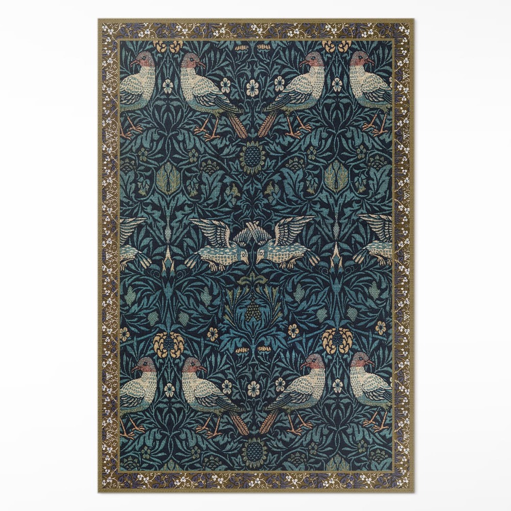 Dywan winylowy Ptak na polu William Morris