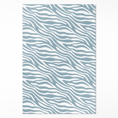 Dywan winylowy Fale w pastelowym błękicie