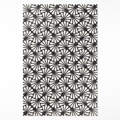 Dywan winylowy Geometria liście miłorzębu art deco glamour