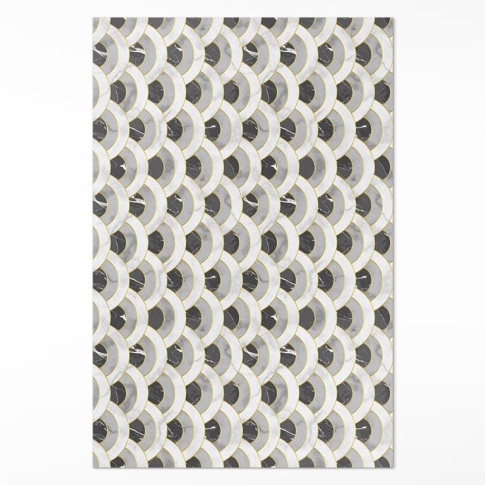 Dywan winylowy Kamienne łuski marmurowy wzór regularny