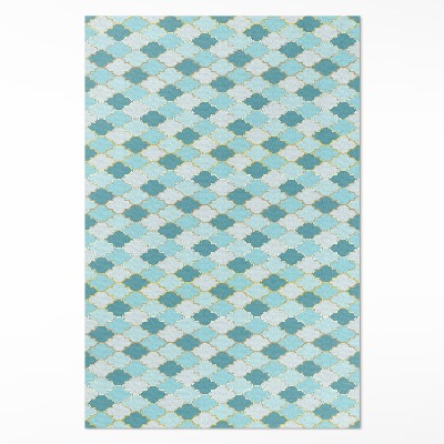 Dywan winylowy Błękitna mozaika ozdobne kafelki