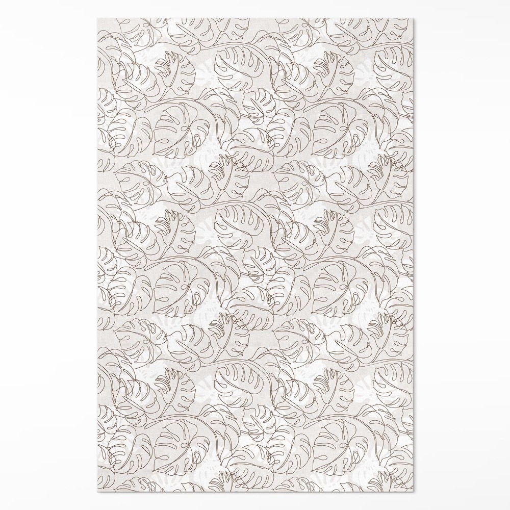 Dywan winylowy Minimalistyczne liście boho monstera