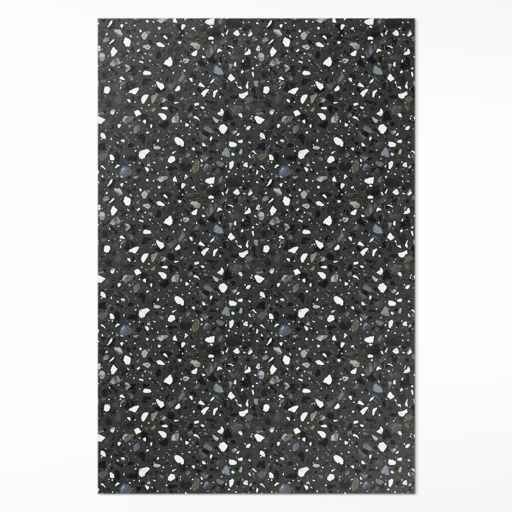 Dywan winylowy Gres ciemny kamień ozdobny