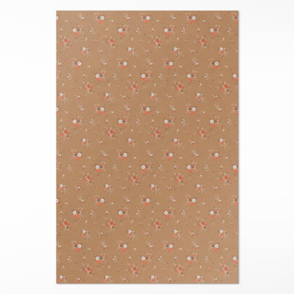 Dywan winylowy Drobne kwiatuszki polne styl boho vintage