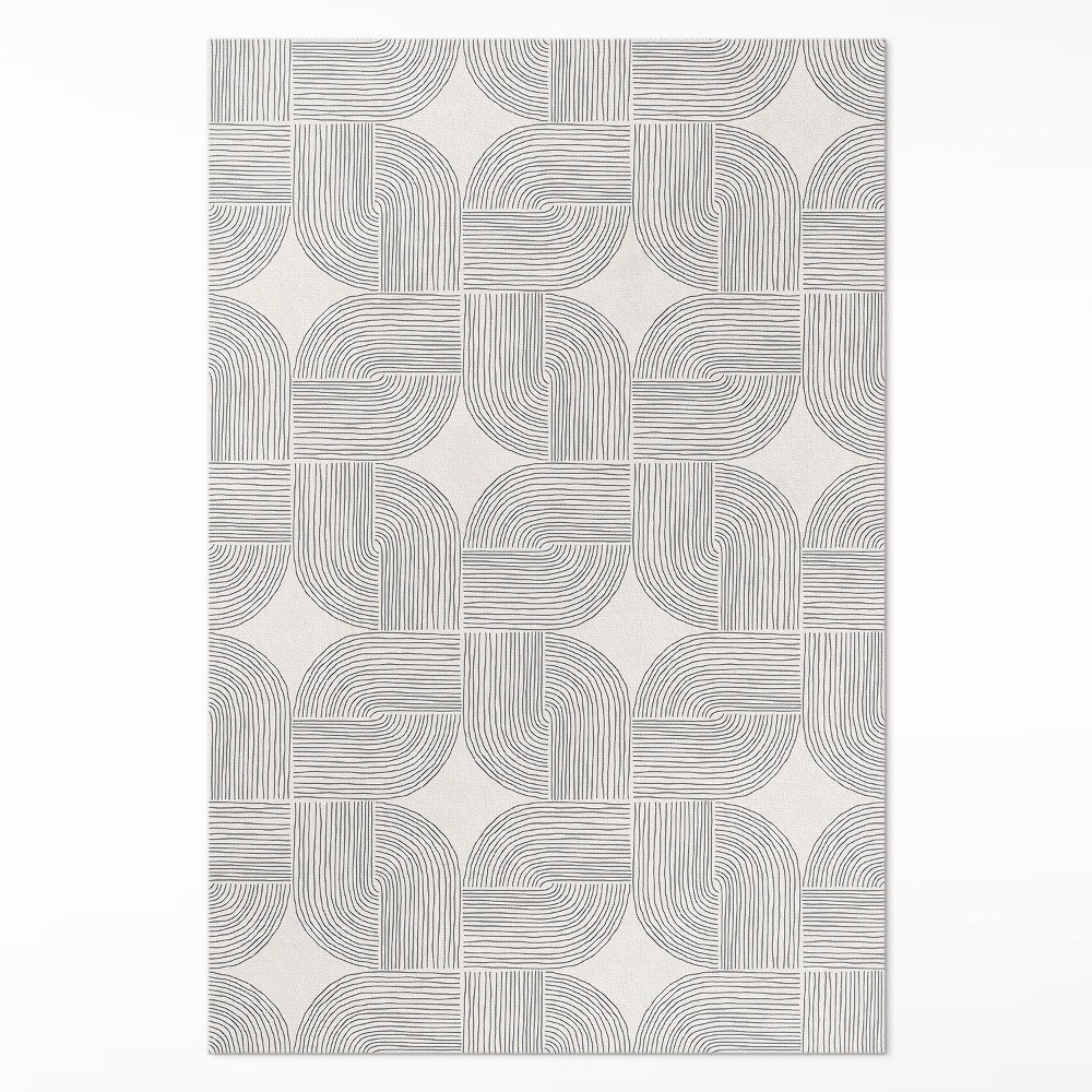 Dywan winylowy Linearny warkocz ozdobny wzór vintage