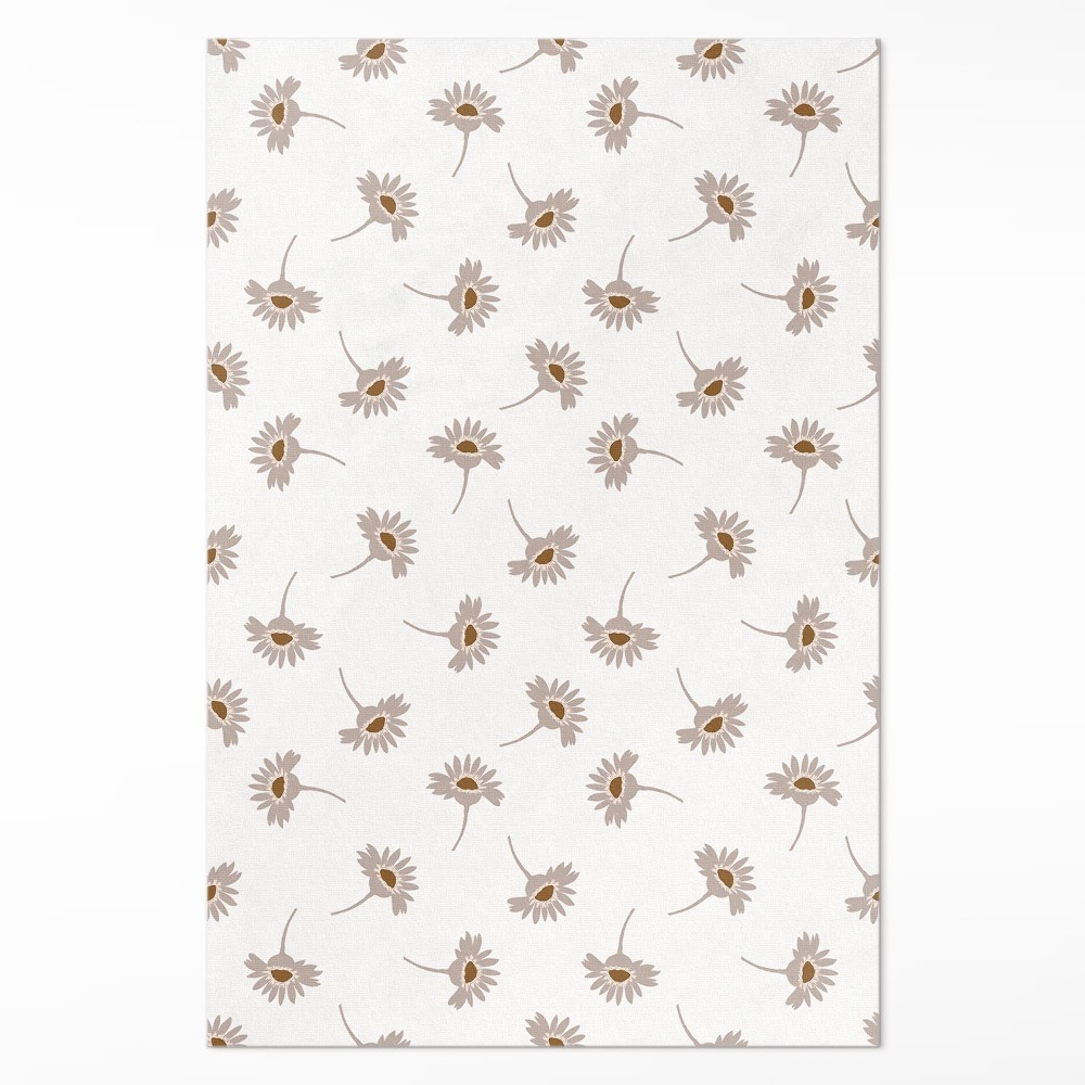 Dywan winylowy Delikatne kwiatuszki boho stokrotki