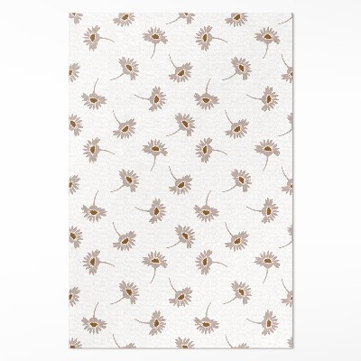 Dywan winylowy Delikatne kwiatuszki boho stokrotki