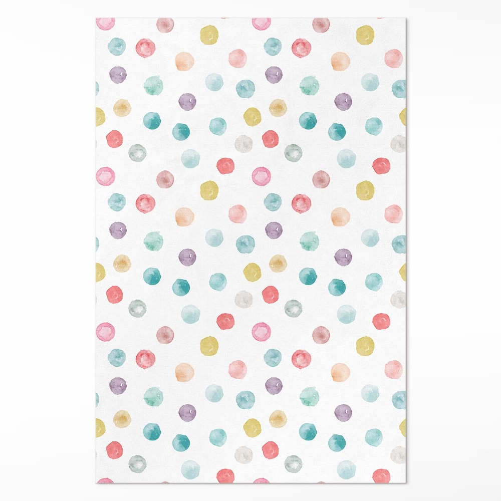 Dywan winylowy Malowane kropki akwarela boho