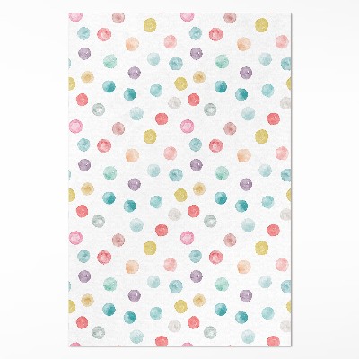 Dywan winylowy Malowane kropki akwarela boho