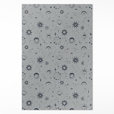 Dywan winylowy Kosmos księżyce słońca gwiazdy vintage