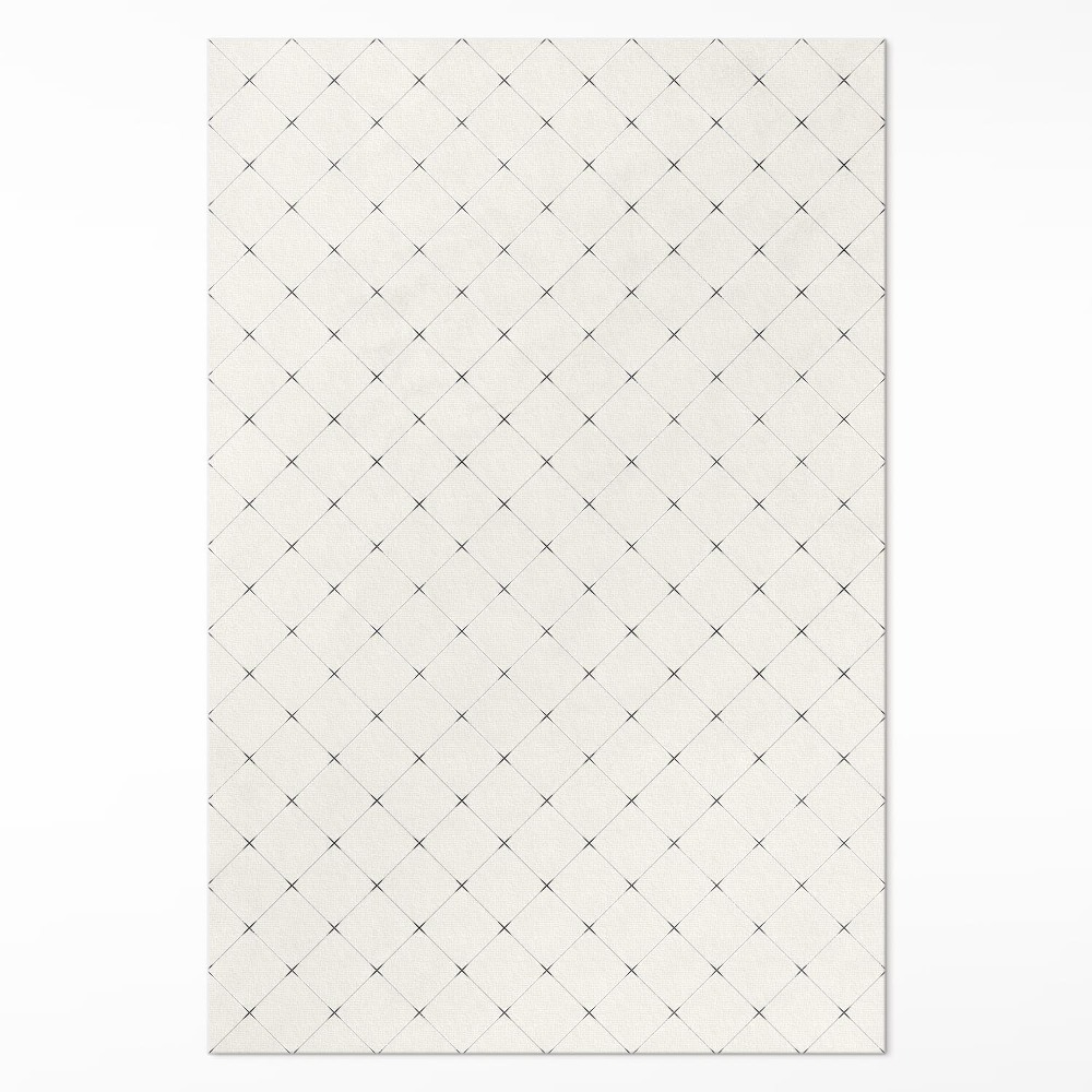 Dywan winylowy Subtelne kwadraty jasne kafelki