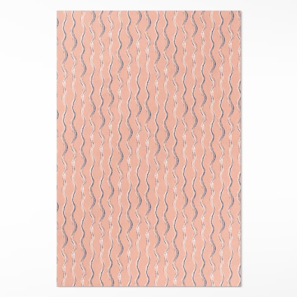 Dywan winylowy Boho fale w pastelowych barwach