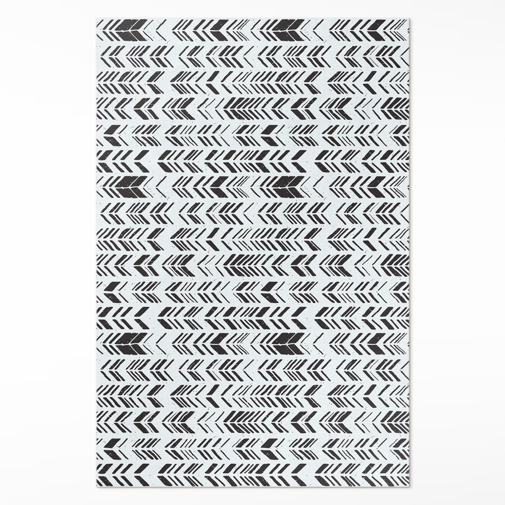 Dywan winylowy Indiańskie wzornictwo pióra i strzałki boho