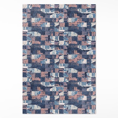 Dywan winylowy Abstrakcyjna mozaika w stylu vintage retro