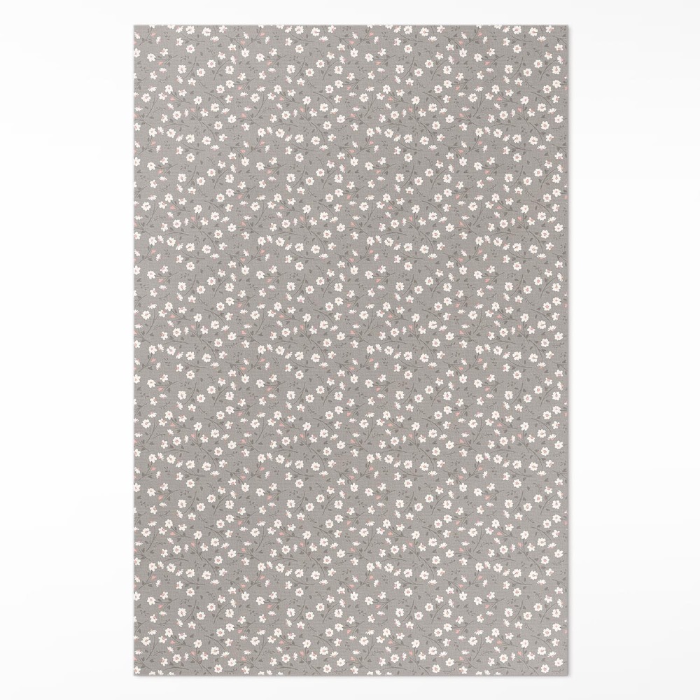 Dywan winylowy Polna łąka kwiatów delikatny wzór boho