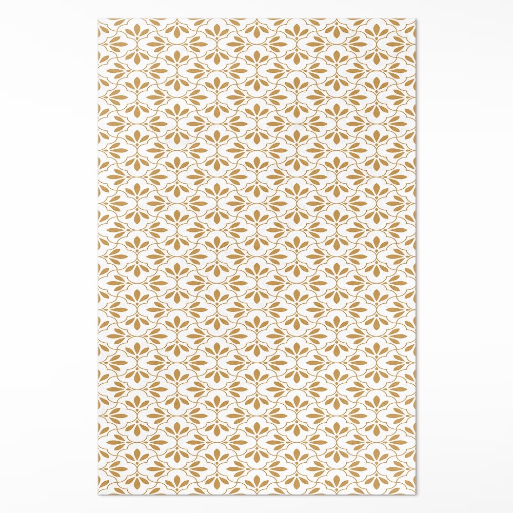 Dywan winylowy Dekoracyjne listki wzór regularny