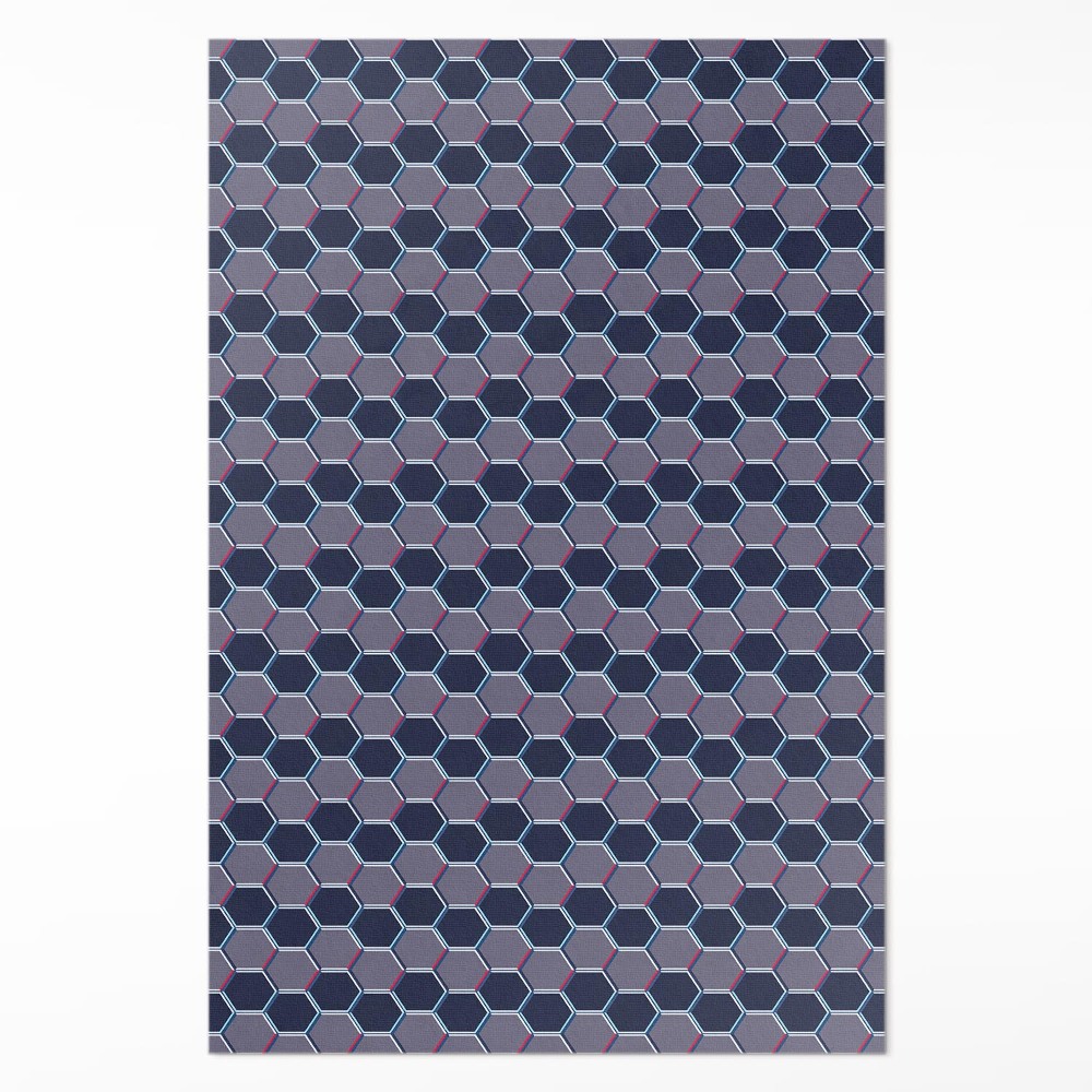 Dywan winylowy Heksagony 3d drobna mozaika