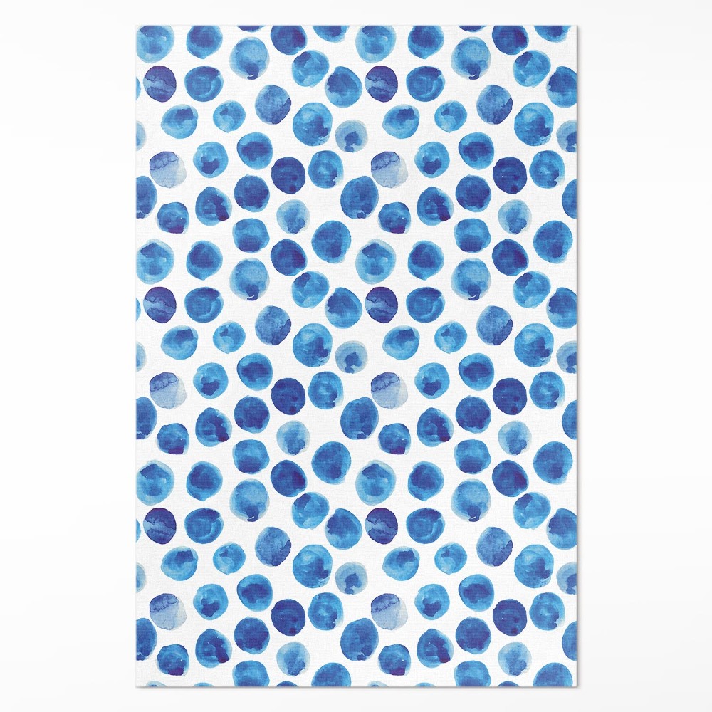 Dywan winylowy Akwarelowe kropki malowane kształty