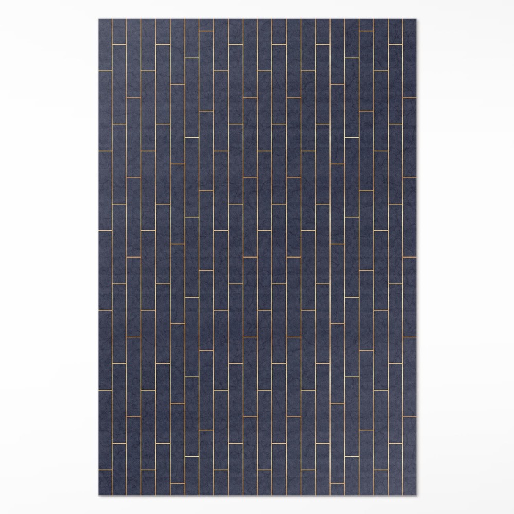 Dywan winylowy Nowoczesny ciemny parkiet regularne linie