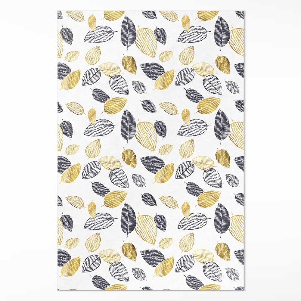 Dywan winylowy Jasne i ciemne liście modny wzór natury