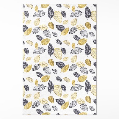 Dywan winylowy Jasne i ciemne liście modny wzór natury