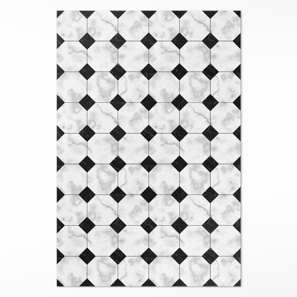 Dywan winylowy Modne marmurowe wzornictwo kafelki