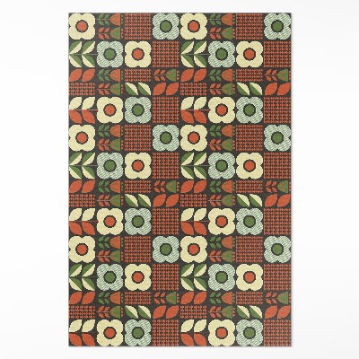 Dywan winylowy Folklorystyczna ilustracja kwiatów