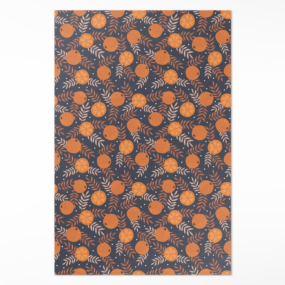 Dywan winylowy Ilustracja pomarańcze i liście