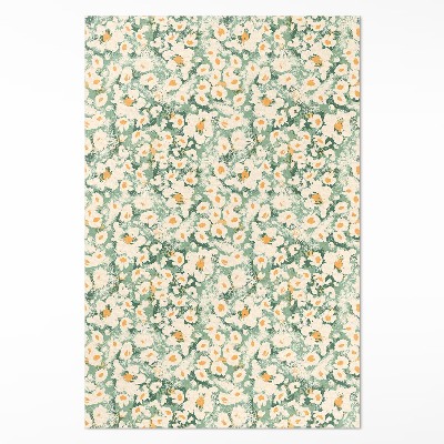 Dywan winylowy Polna łąka malowane kwiaty abstrakcja