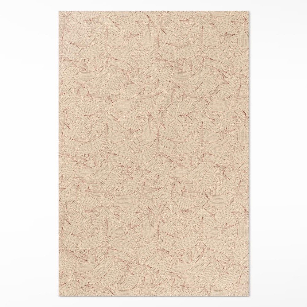 Dywan winylowy Linearne jesienne liście styl boho