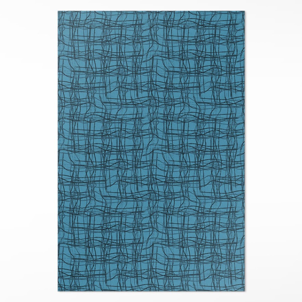 Dywan winylowy Wzór tkaniny nieregularne nitki materiału