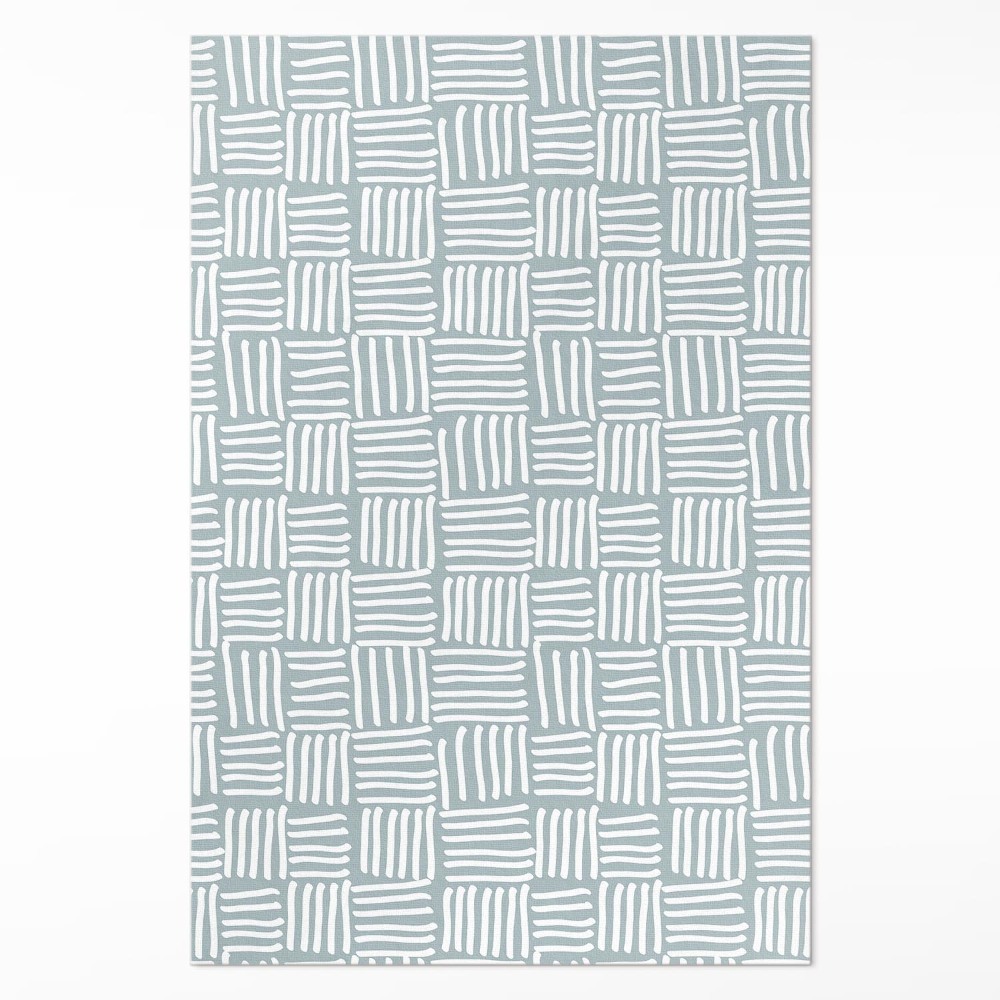 Dywan winylowy Boho plecionka wzór minimalistyczny