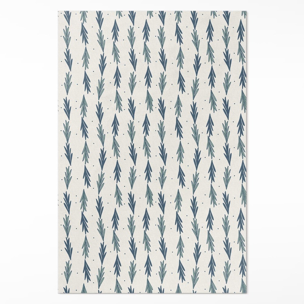 Dywan winylowy Drobne listki wzór dekoracyjny boho