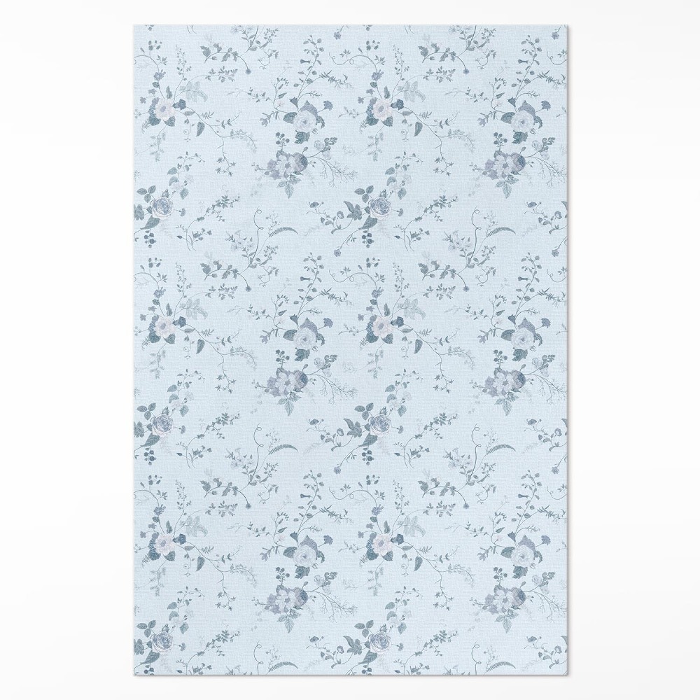 Dywan winylowy Malowane subtelne kwiaty na łące