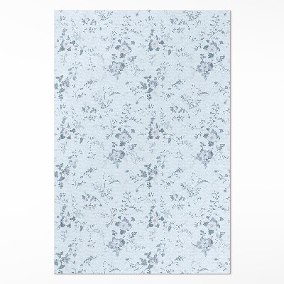 Dywan winylowy Malowane subtelne kwiaty na łące