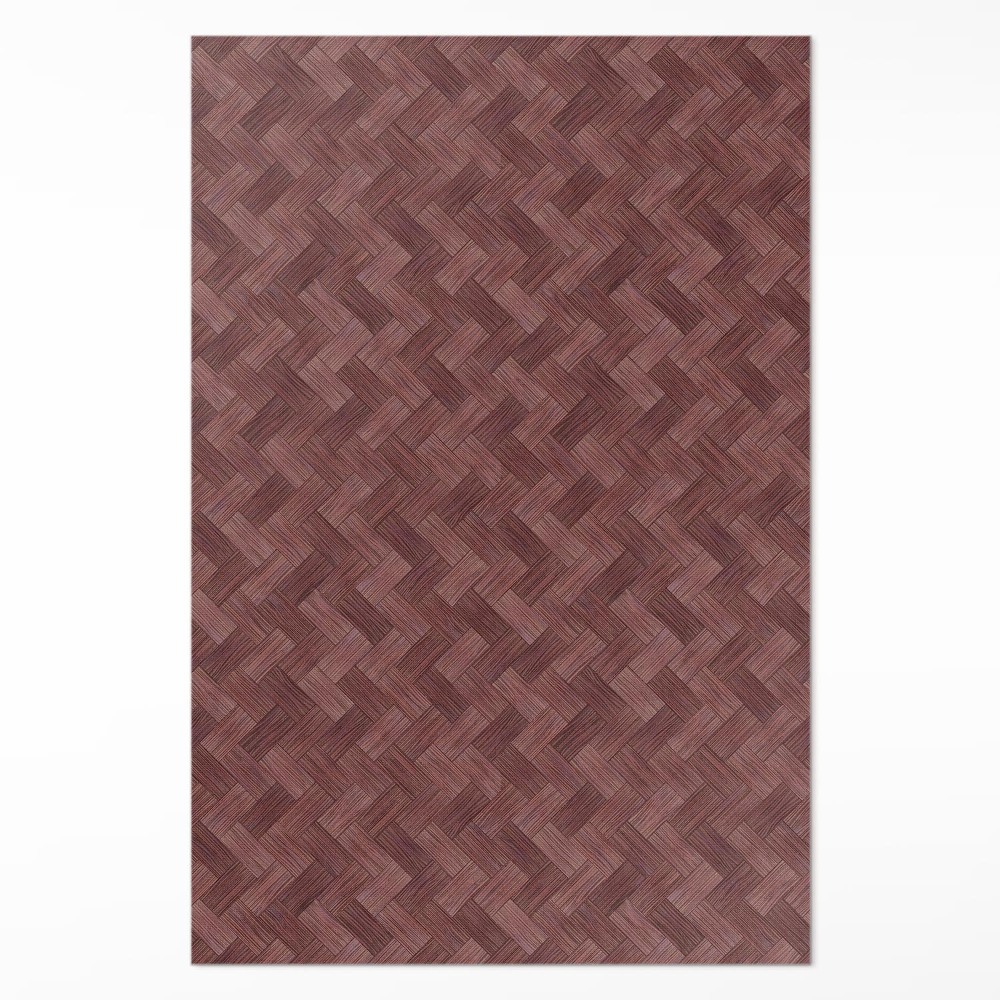 Dywan winylowy Pleciony parkiet modna jodełka