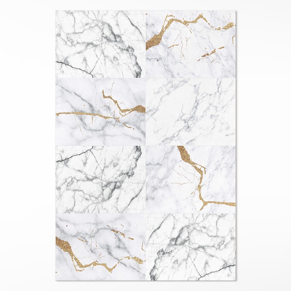 Dywan winylowy Elegancki marmur stylowe kamienne płyty