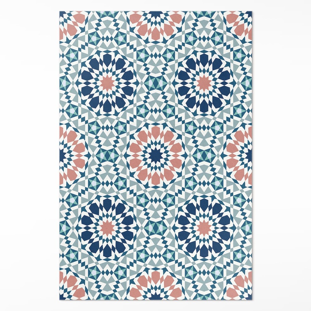 Dywan winylowy Kalejdoskop pastelowy wzór geometryczny