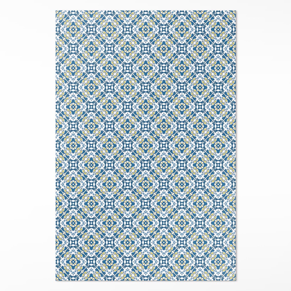 Dywan winylowy Portugalska mozaika ornamentalne kafelki