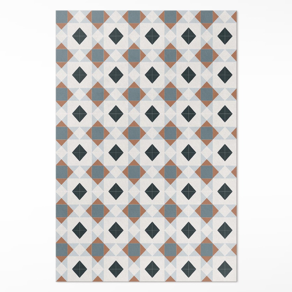 Dywan winylowy Geometryczna mozaika piękne płytki