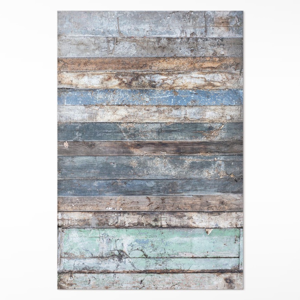 Dywan winylowy Obdarte drewniane deski vintage