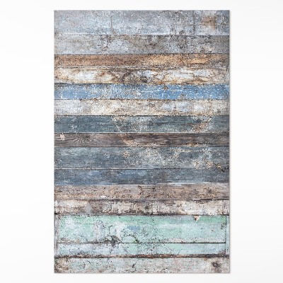 Dywan winylowy Obdarte drewniane deski vintage