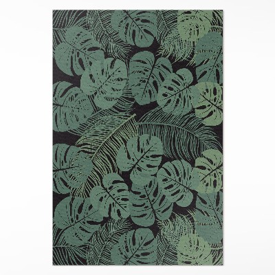 Dywan winylowy Ilustracja tropikalnych roślin monstera