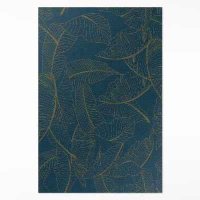 Dywan winylowy Linearne liście modny wzór