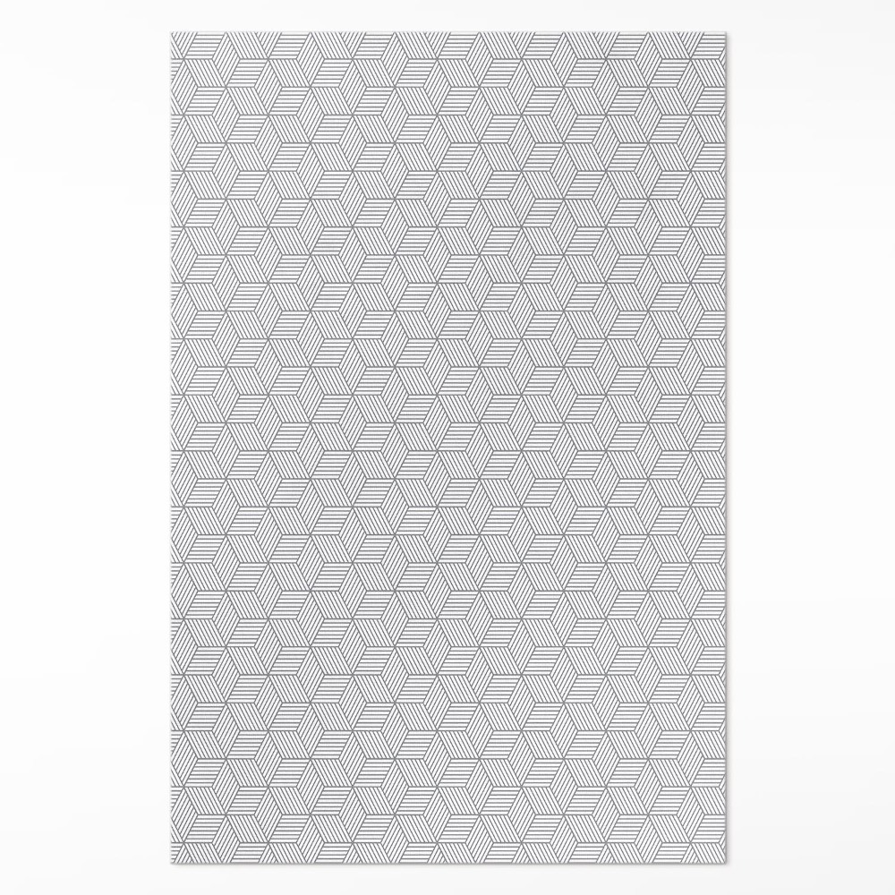 Dywan winylowy Geometryczna mozaika drobne wzornictwo