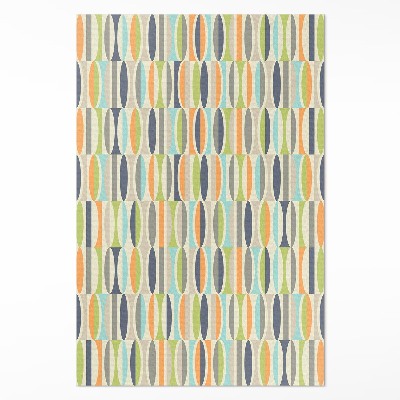 Dywan winylowy Abstrakcyjne elipsy w stylu retro