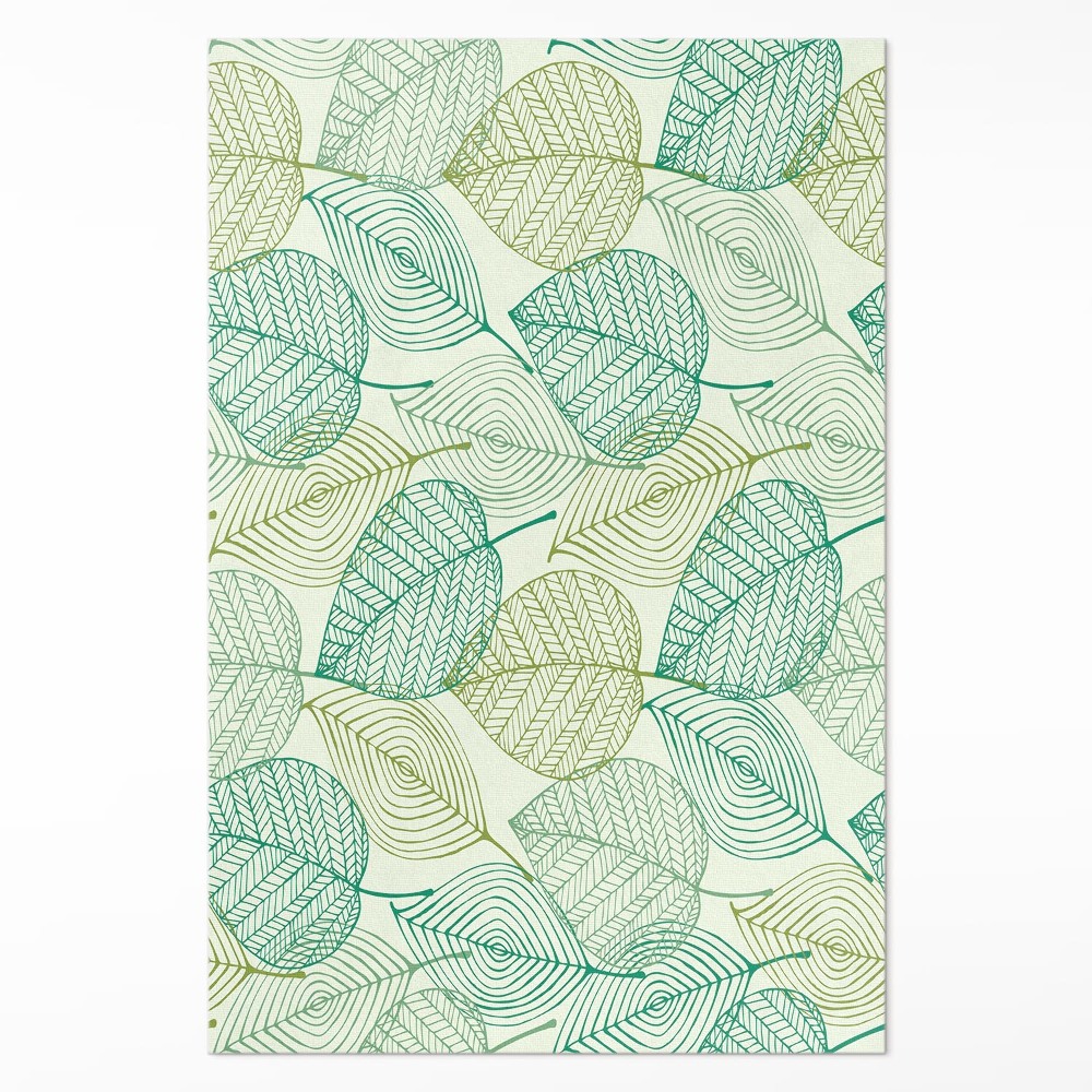 Dywan winylowy Kompozycja linearnych liści natura