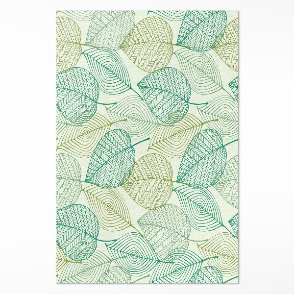 Dywan winylowy Kompozycja linearnych liści natura