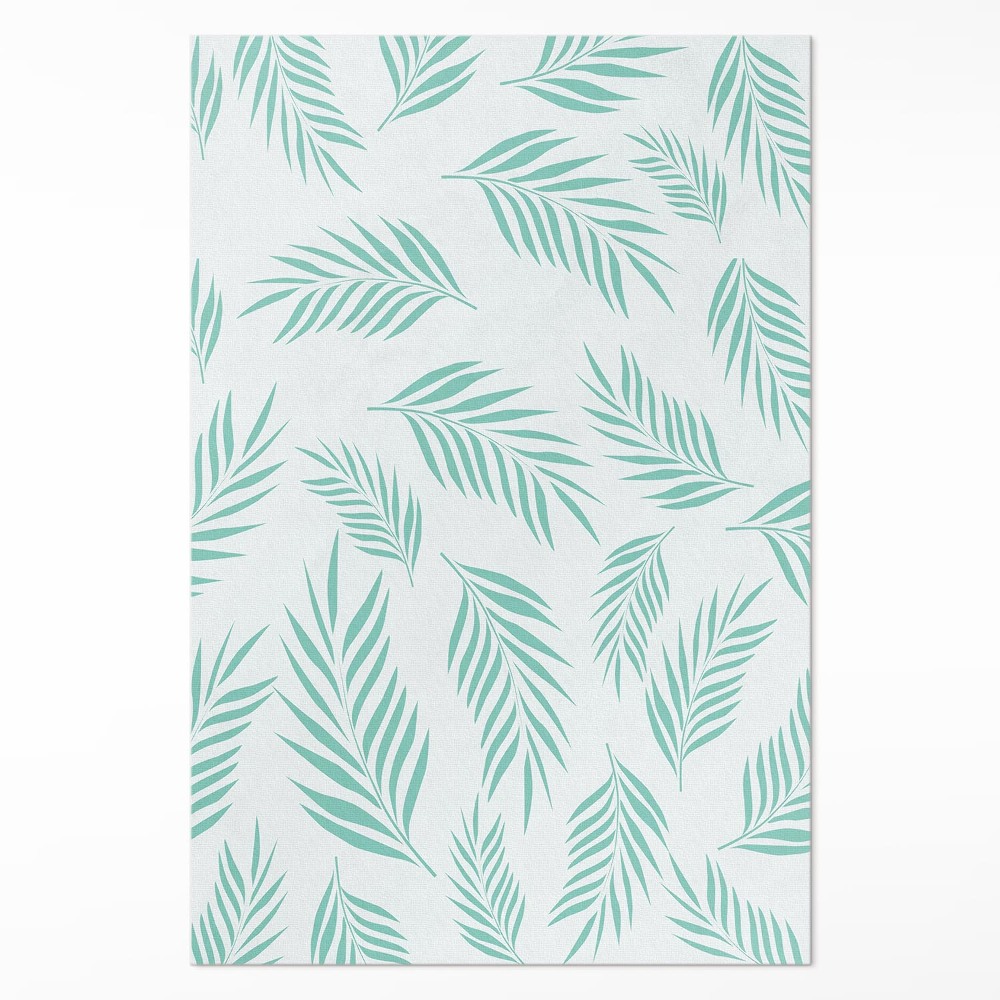 Dywan winylowy Gałązki palmowe tropikalne liście